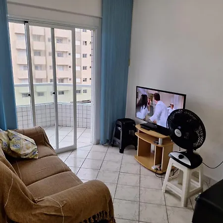 Apartamento Frente Da Praia Com Varanda Em Mongagua Exterior photo