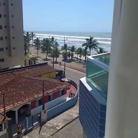 Apartamento Frente Da Praia Com Varanda Em Mongagua Exterior photo