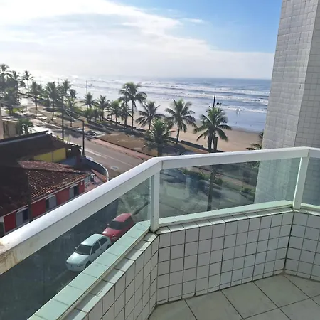 Apartamento Frente Da Praia Com Varanda Em Mongagua Exterior photo